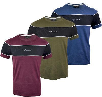 Bargain sales Mens Short Sleeve Stripe Panel Fashion T Shirt Top Casual Cotton S-2XL