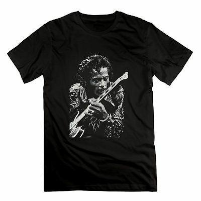 Bargain sales Fashion Men's Chuck Berry Greatest Rock Roll Graphic Cotton T-shirt Black