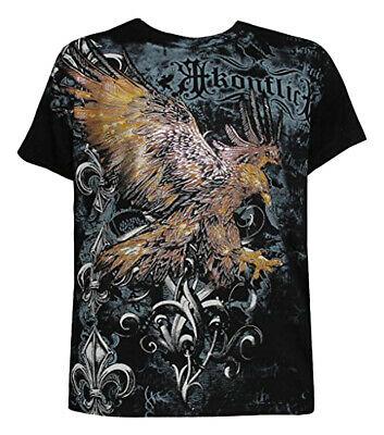 Bargain sales Konflic NWT Men's Striking Eagle Graphic Fashion MMA Muscle T-shirt, Black