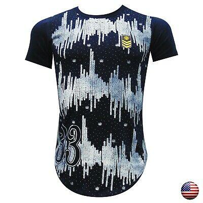 Bargain sales FASHION DIVER 33 MENS NAVY GRAPHIC TEE T-SHIRT SHORT SLEEVE SIZE S
