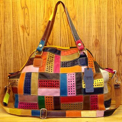 Bargain sales Designer Women'S Genuine Leather Multi-color Handbag Satchel Tote Shoulder Bags
