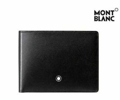 Bargain sales [MONT BLANC] 14548 Men's Meisterstück Leather Wallet 6cc Black