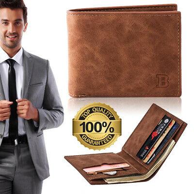 Bargain sales Men's Fashion Leather Wallet Pocket Bifold Purse ID Credit Card Holder Billfold