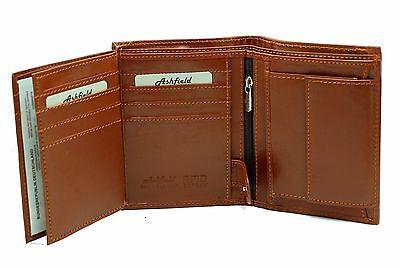 Bargain sales Mens RFID BLOCKING Real Leather Wallet Credit Card Holder, Change Purse 503 TAN