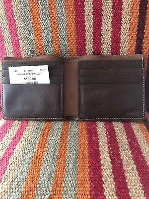Bargain sales Kiko Men’s Wallet Brown Leather Double Bifold Brand New
