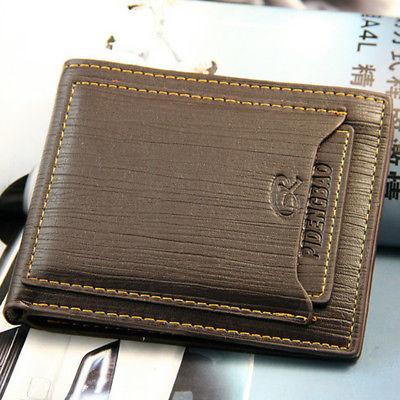 Bargain sales Fashion Men's Bifold Leather Wallet ID Credit Card Holder Billfold Purse Clutch