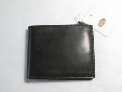 Bargain sales NWT Fossil Men's Leather Carson Bifold Passcase Wallet