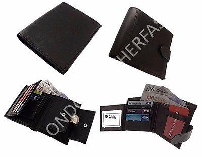 Bargain sales Men’s Leather Wallet With Zipped Note Bi-fold Wallet Credit/ID Card, Money Bag