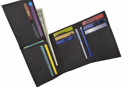 Bargain sales Men's Leather Trifold Wallet ID Credit Card Flip Up Front Pocket US SELLER
