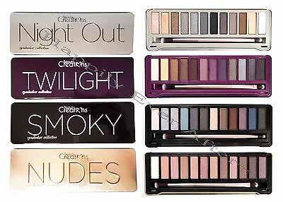 Bargain sales Eyeshadow Palette- Beauty Creations Smokey, Nudes, Night Out, Twilight- w/ Brush