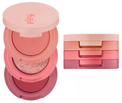 Bargain sales Kaja Beauty Bento Bouncy Shimmer Eyeshadow Trio Glowing Guava MSRP $21 NIB
