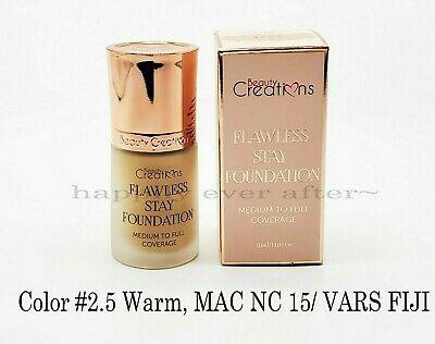 Bargain sales Beauty Creations Flawless Long Stay Foundation - Hydrating Vitamin E -Color #2.5