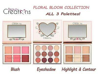 Bargain sales Beauty Creations FLORAL BLOOM Eyeshadow, Blush, Highlight & Contour- ALL 3 PCs!