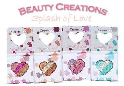Bargain sales Beauty Creations Splash of Love Glitter Eyeshadow Palettes