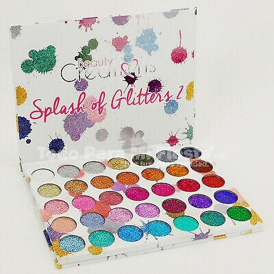 Bargain sales Beauty Creations Splash of Glitter #2 Eyeshadow Makeup Palette 35 Colors Sombras