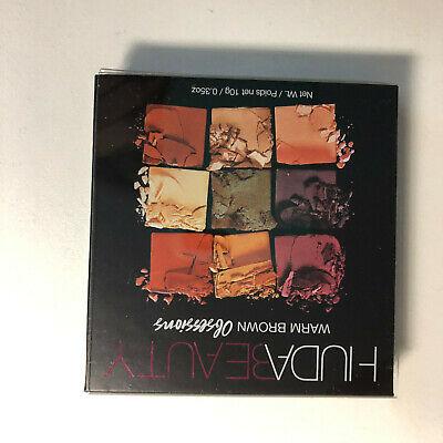 Bargain sales Huda Beauty Warm Brown Obsessions Eyeshadow Palette Full Size 10g New