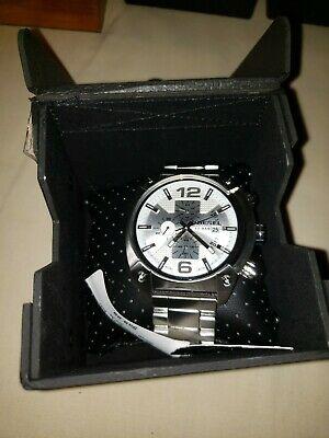 Bargain sales $220 Diesel DZ4203 Mens Overflow Chronograph Stainless Steel Silver Watch