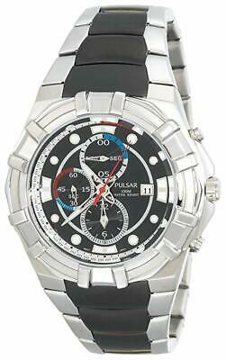 Bargain sales Pulsar Chronograph Black Dial Stainless Steel Quartz  Men's Watch PF8259