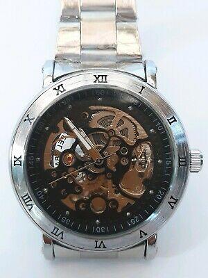 Bargain sales Men's Fashion Luxury  Automatic Skeleton Mechanical Watch