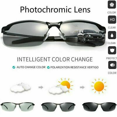 Bargain sales Polarized Photochromic Sunglasses Mens UV400 Driving Transition Lens Glasses New