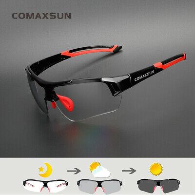 Bargain sales Comaxsun Photochromic Cycling Glasses Discoloration Bike Goggles Sports Eyewear