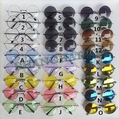 Bargain sales John Lennon Style ROUND SUNGLASSES Vintage Retro Mirror Glasses Sunnies Shades