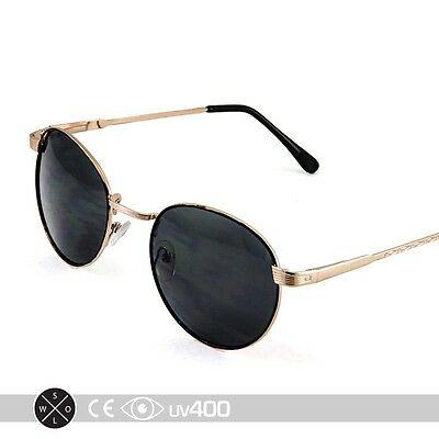 Bargain sales Classic Vintage Round Gold Metal Frame Sunglasses Fashion Glasses Free Case S229