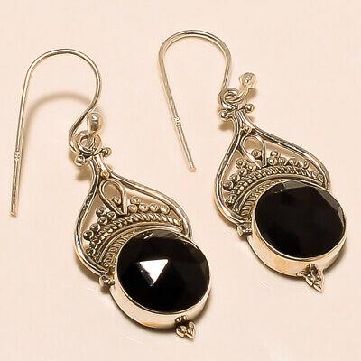 Bargain sales Fine jewllery  925 Sterling Silver Black onyex Earring