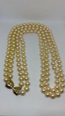 Bargain sales Superior Quality Monet Jewllery Signed Necklace Mother Of Pearl Flapper Style