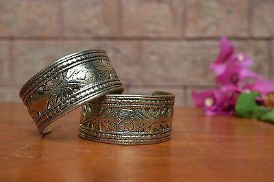 Bargain sales 2X Afghan Tribal Bracelets Turkmen Jewllery Gypsy Ethnic Bohemian Kuchi Banjara