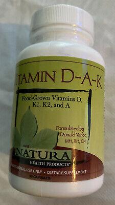 Bargain sales Natura Health Products - Vitamin D-A-K, Bone, Heart and Vision Supplement - 6/21