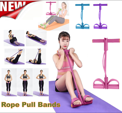 Bargain sales Multi-Function Tension Rope Fitness Pedal Exerciser Fitness  Rope Pull Bands