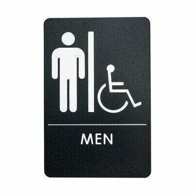 Bargain sales London Health Products Mens Restroom Sign - ADA Compliant - Black & White - I...