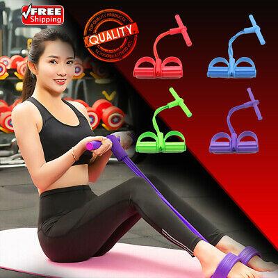 Bargain sales Elastic sit up pull rope 4 tubes resistance band padel fitness workout Equipment