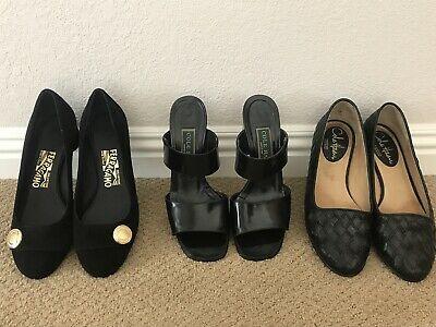 Bargain sales Lot of 3 Designer Shoes Cole Haan, Salvatrove Ferragamo Women's Size 6 1/2"