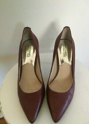 Bargain sales Michael Kors Women's Shoes Heels Pumps  Burgundy Crocodile 8.5 M