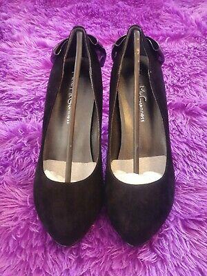 Bargain sales PPPS SALE Ladies Designer Fiona McGuiness Shoes, Size 36 EU BAMBI BLACK SUEDE