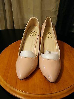 Bargain sales Taupe Patent Womens Designer Shoes Heels Classic Pumps US 6.5M