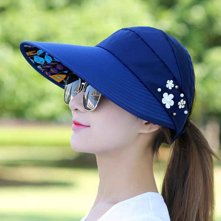 Bargain sales Women Ladies Summer Outdoor Anti-UV Beach Sunscreen Sun Hat Flower Print Caps