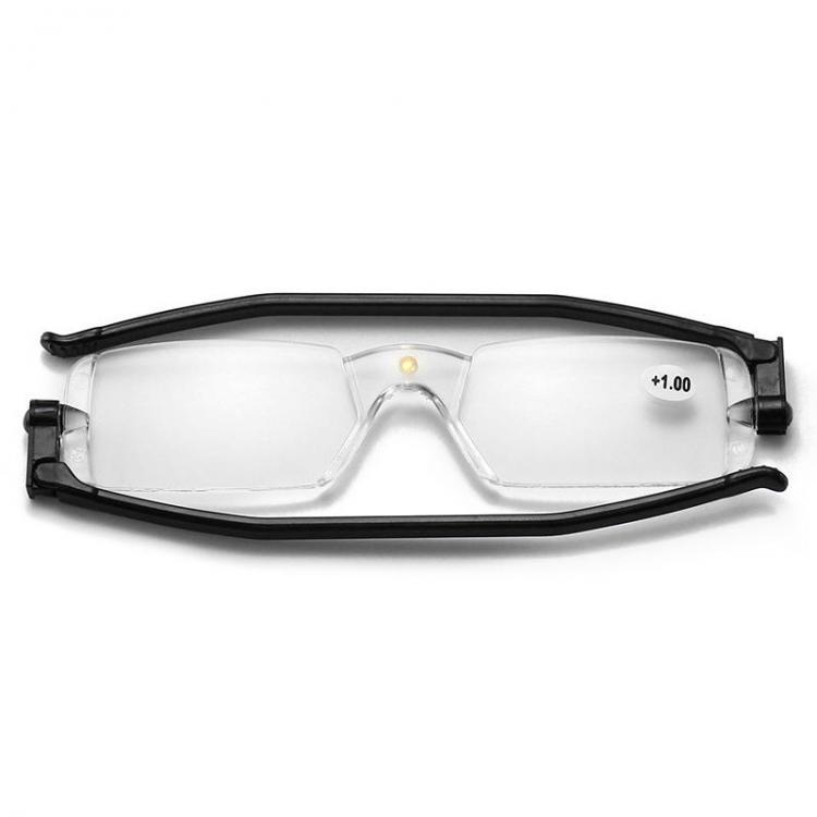 Bargain sales Portable 360 Rotation Folding Reading Glasses with Case Anti-Blue Light Magnetic Presbyopic Glasses