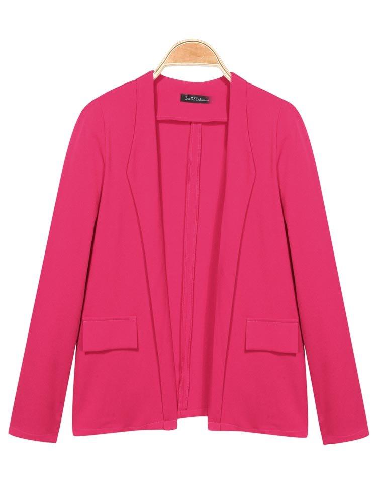 Bargain sales Zanzea OL 4 Colors Fake Pocket Long Sleeve Cotton Blazers