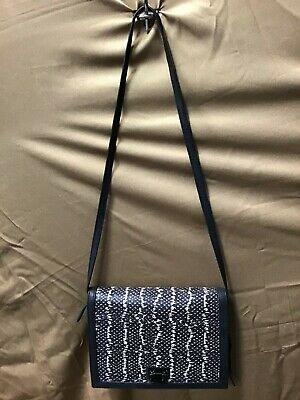 Bargain sales Linea Pelle Collection Designer Black & Gray Shoulder Bag
