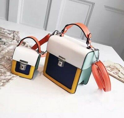 Bargain sales 2 Women bags Panelled Square bags /Shoulder Designer Crossbody Bags